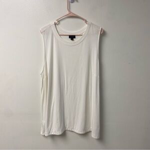 J Jill Wearever Collection White‎ Tank Top Size 3X